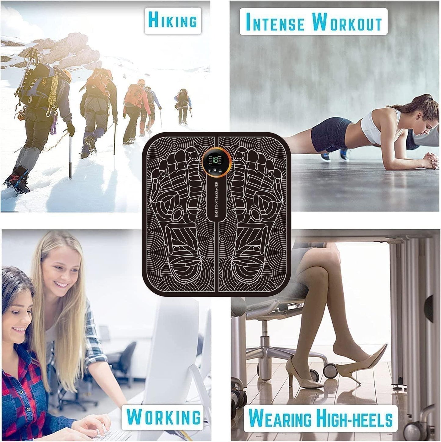 NEURO FOOT MASSAGER- 8 Massage modes with 19 intensity levels