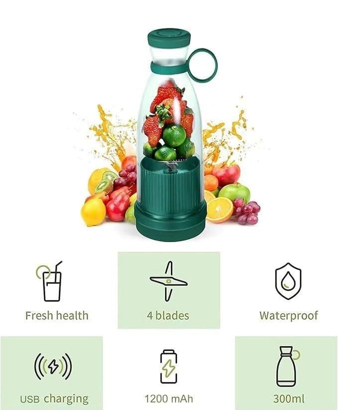 Travel Portable Mini Juice Blender – USB Rechargeable, Easy to Carry!