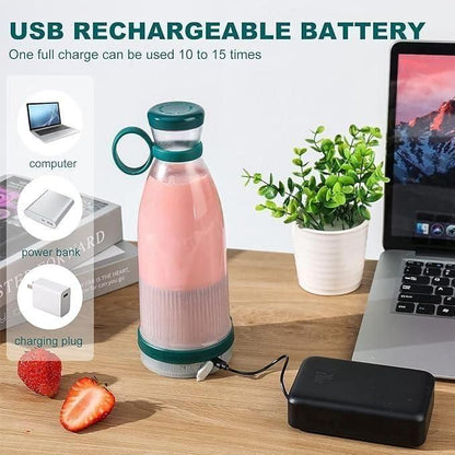 Travel Portable Mini Juice Blender – USB Rechargeable, Easy to Carry!